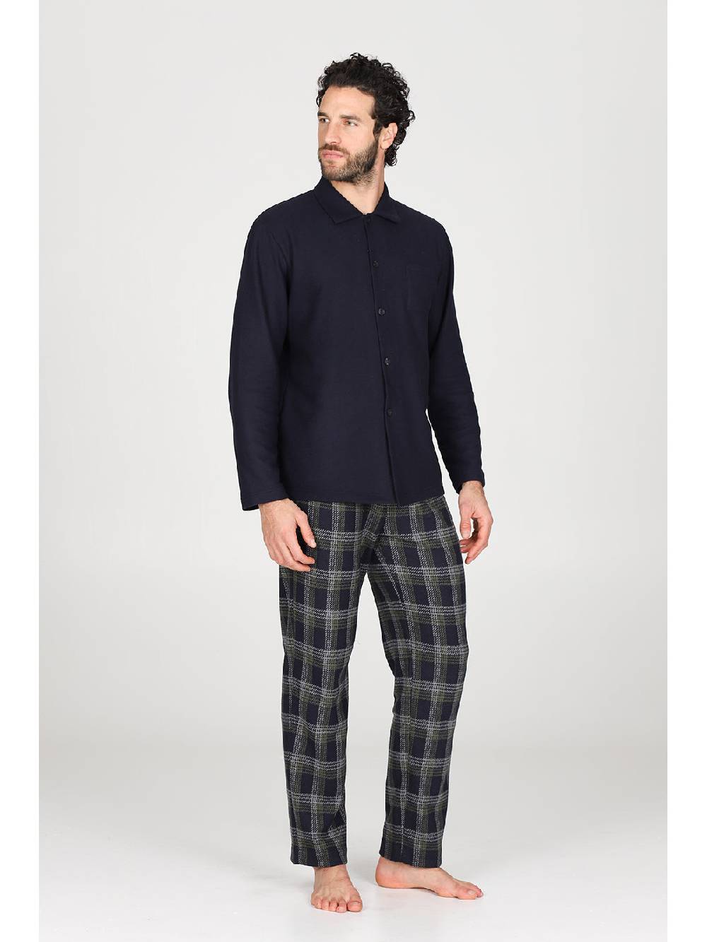 Julipet Pigiama cardigan in confortevole jacquard di cotone 2025