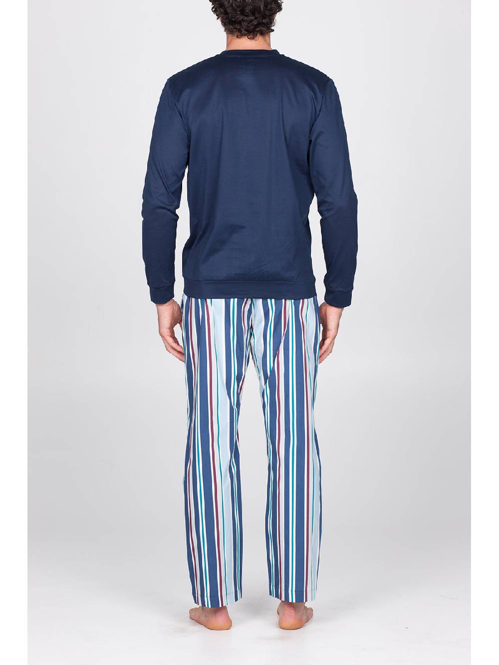 Julipet Pigiama girocollo in popeline e luxury jersey Negozi Online
