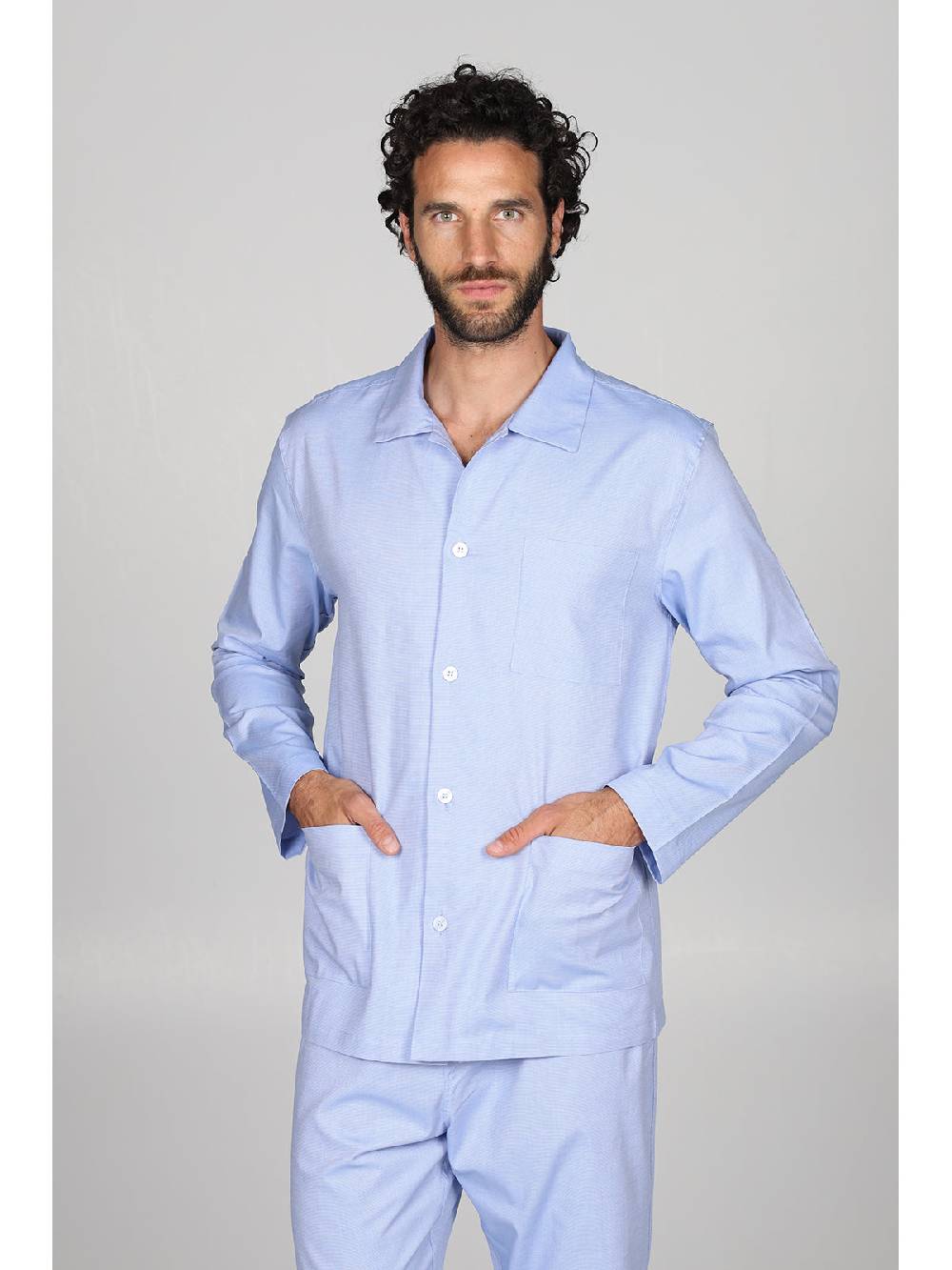 Julipet Pigiama cardigan in pregiato popeline, vestibilità impeccabile Affare Del Giorno