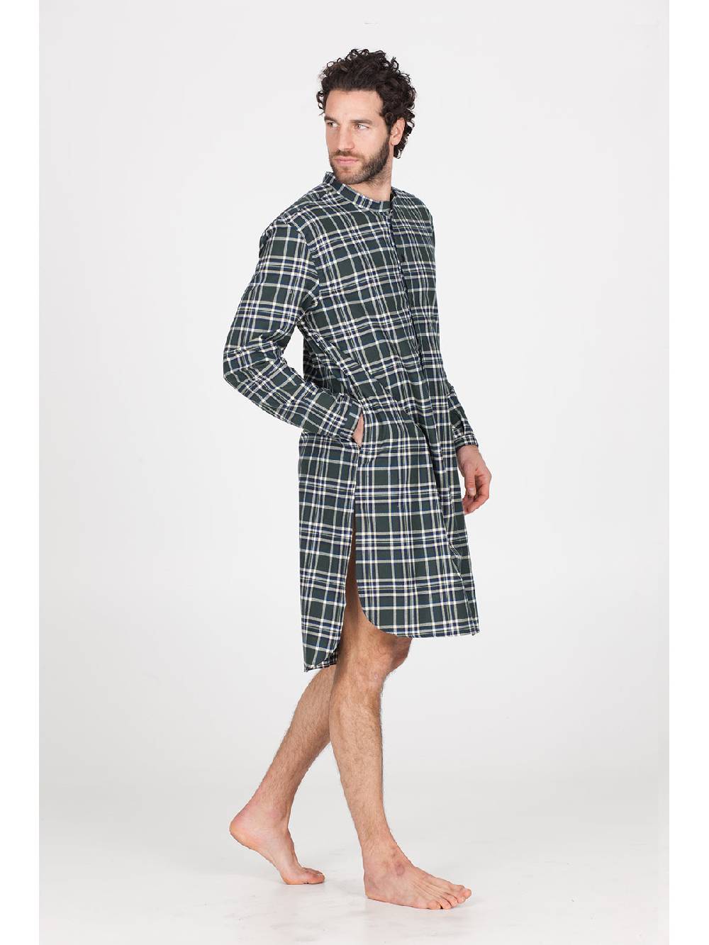 Julipet Camicia da notte in calda flanella di puro cotone Qualità Garantita