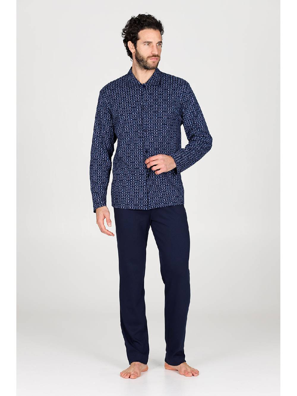 Julipet Pigiama cardigan Artist Edition, in caldo interlock di puro cotone Sottocosto