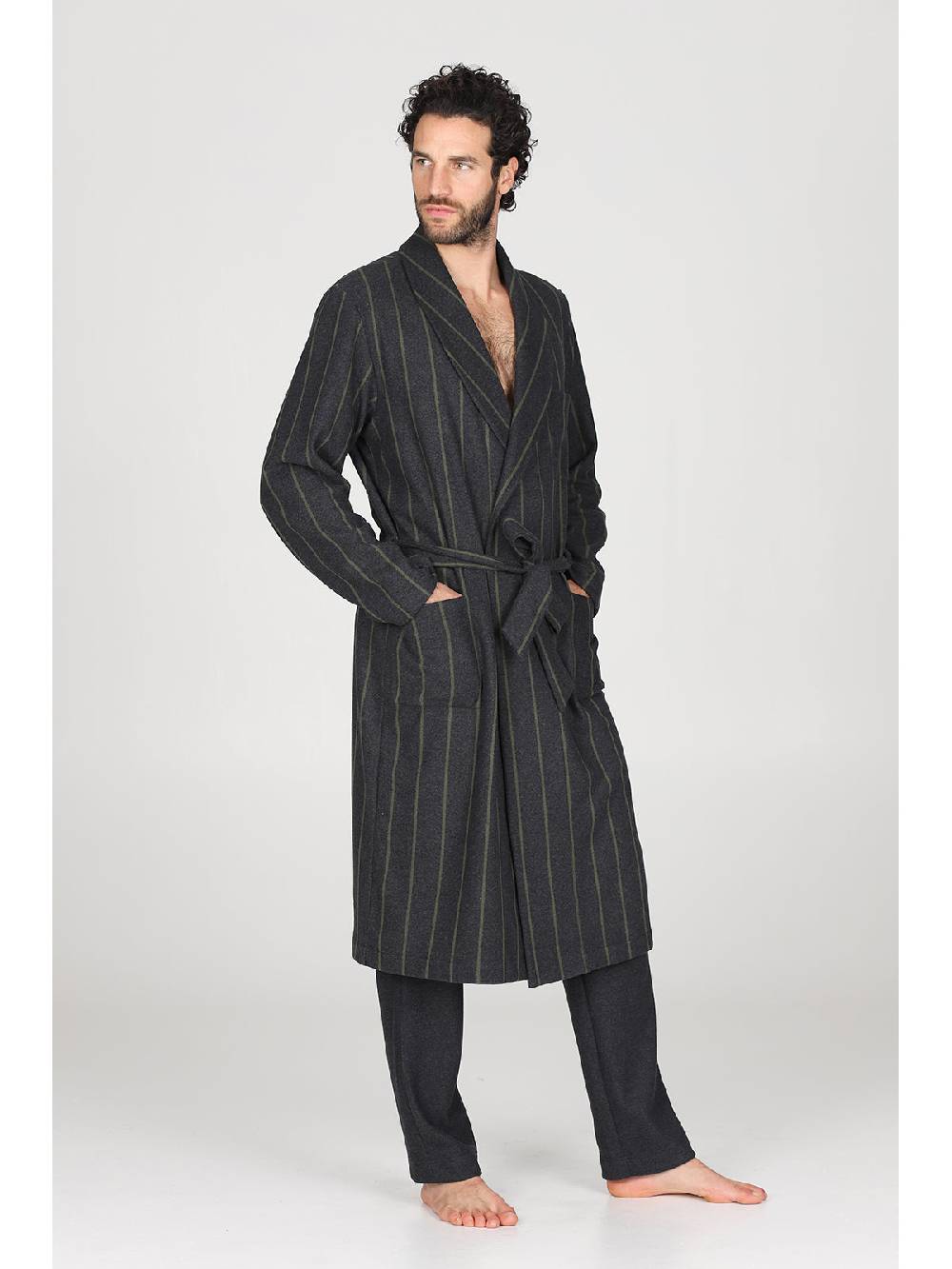 Julipet Vestaglia in confortevole jacquard di cotone Online