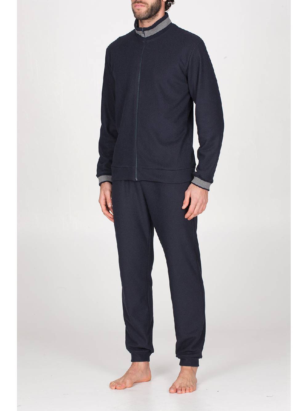 Julipet Tuta con zip in confortevole jacquard punto Milano Offerte