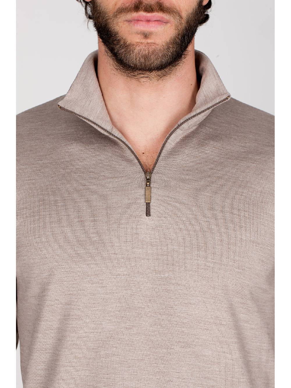 Julipet Pigiama con zip in double jersey seta e cotone Vendita Economica