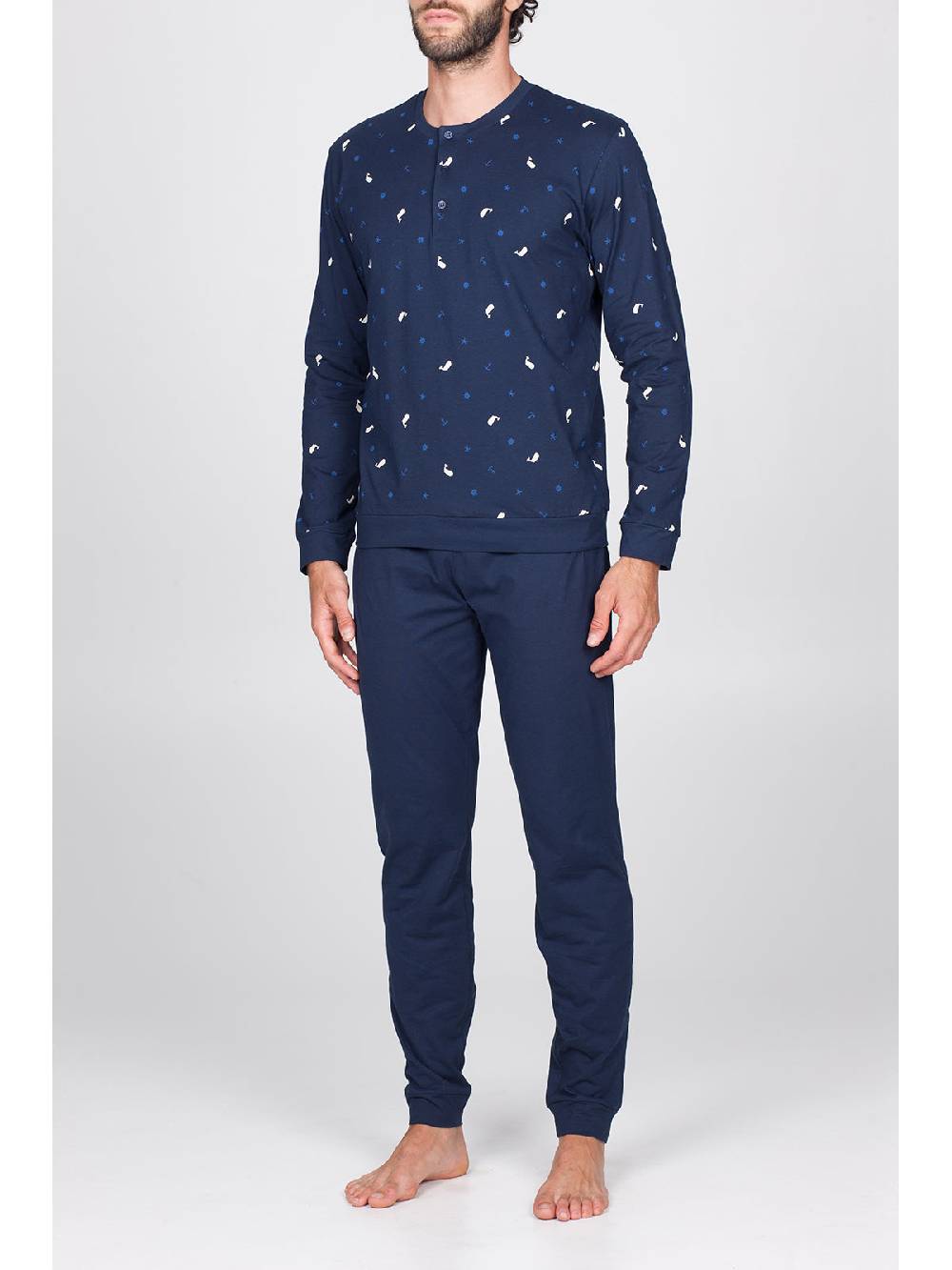 Julipet Pigiama in traspirante jersey di puro cotone s/z Comprare a buon mercato