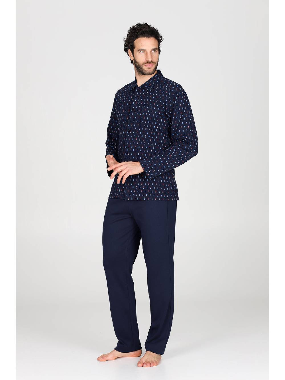 Julipet Pigiama cardigan in caldo interlock di puro cotone Super Saving Price