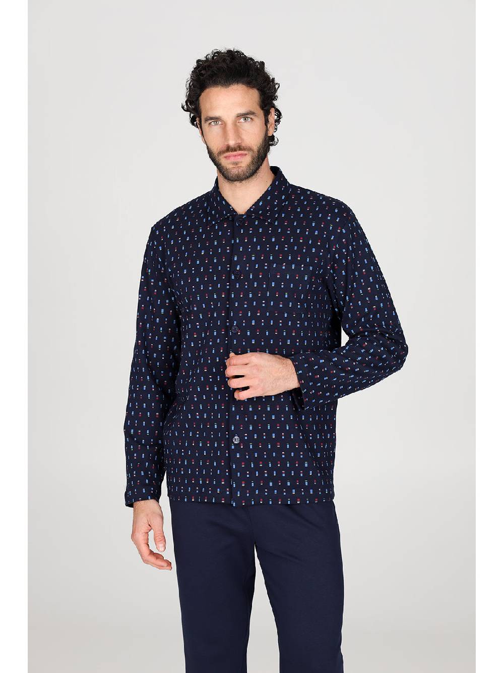 Julipet Pigiama cardigan in caldo interlock di puro cotone Super Saving Price