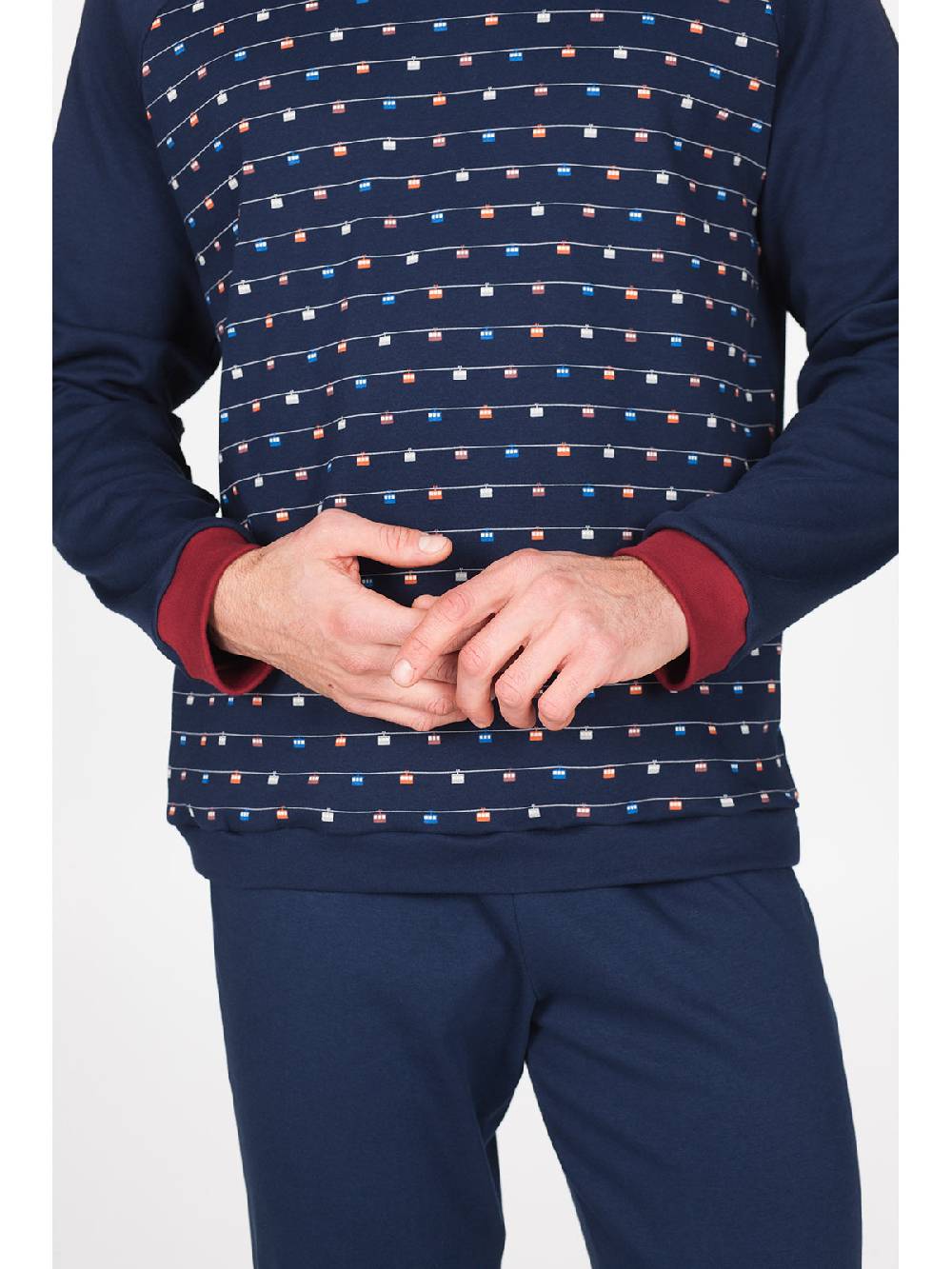 Julipet Pigiama girocollo in morbido interlock di puro cotone 50% di sconto per tempo limitato