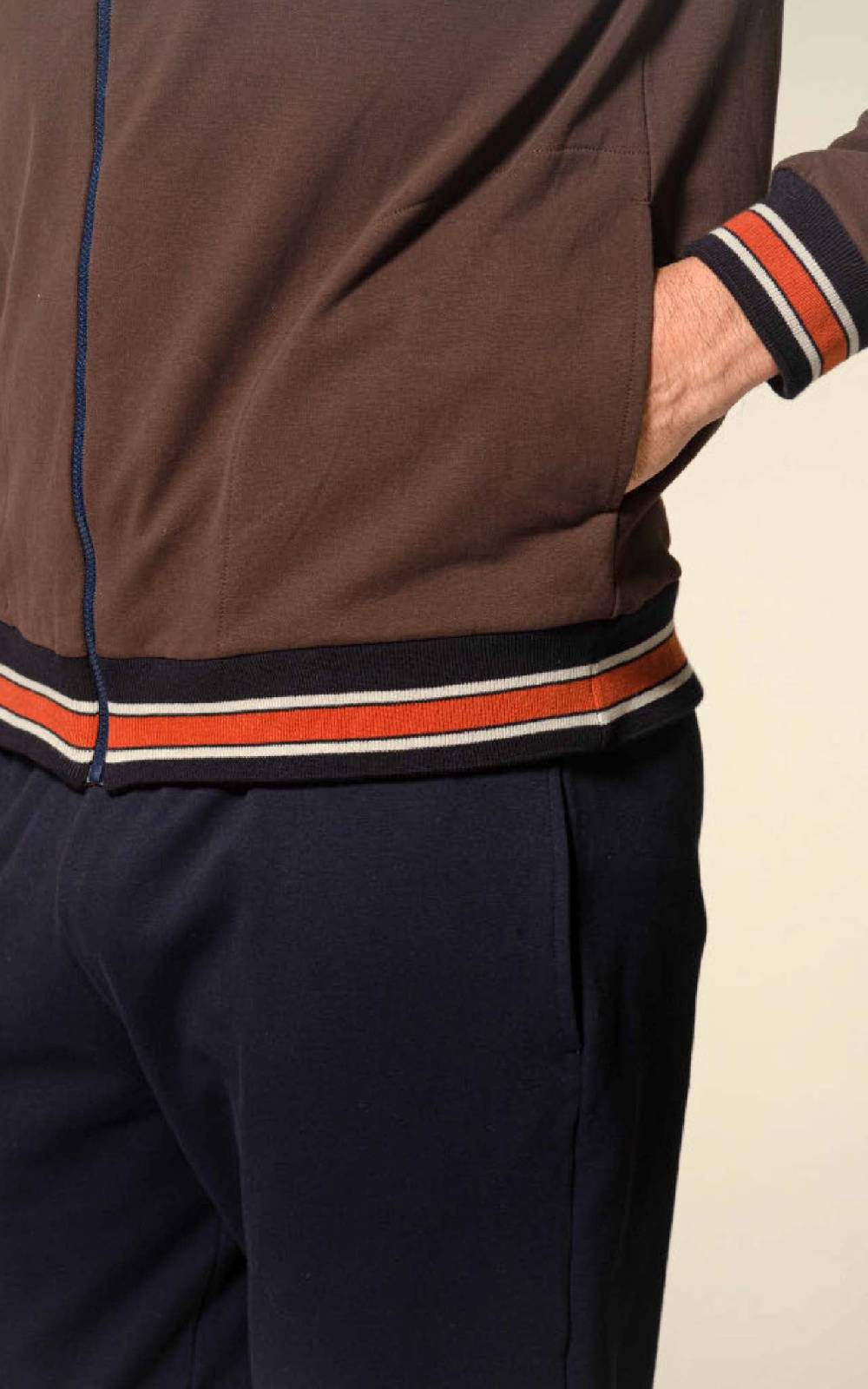 Julipet Tuta in felpa con zip Italia