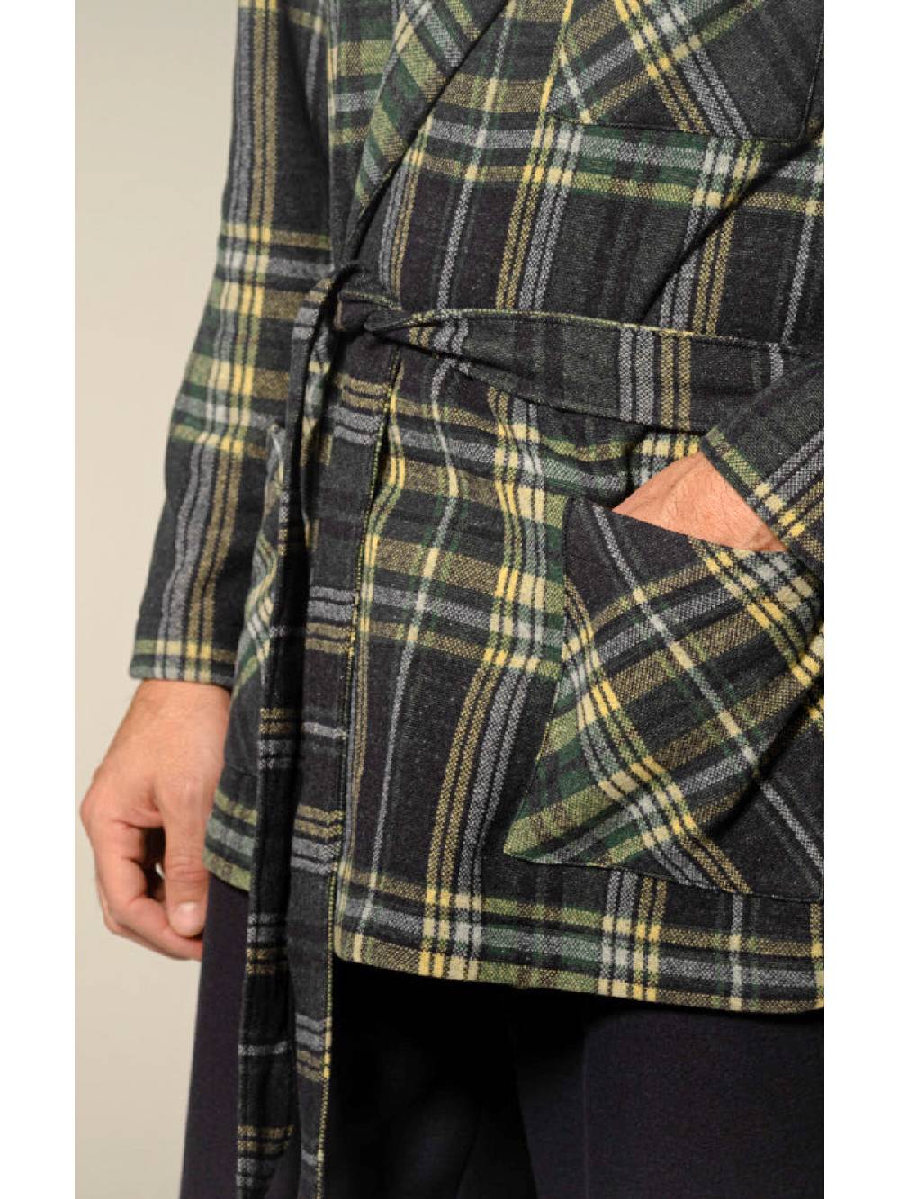 Julipet Giacca da camera in confortevole tessuto jacquard In Linea