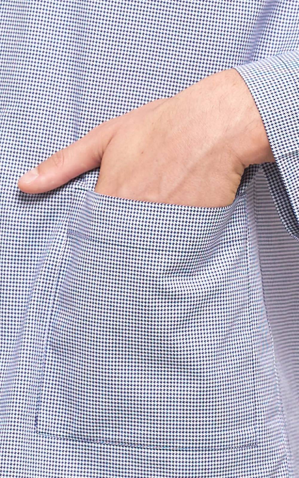 Julipet Pigiama classico in pregiato tessuto jacquard di puro cotone Outlet