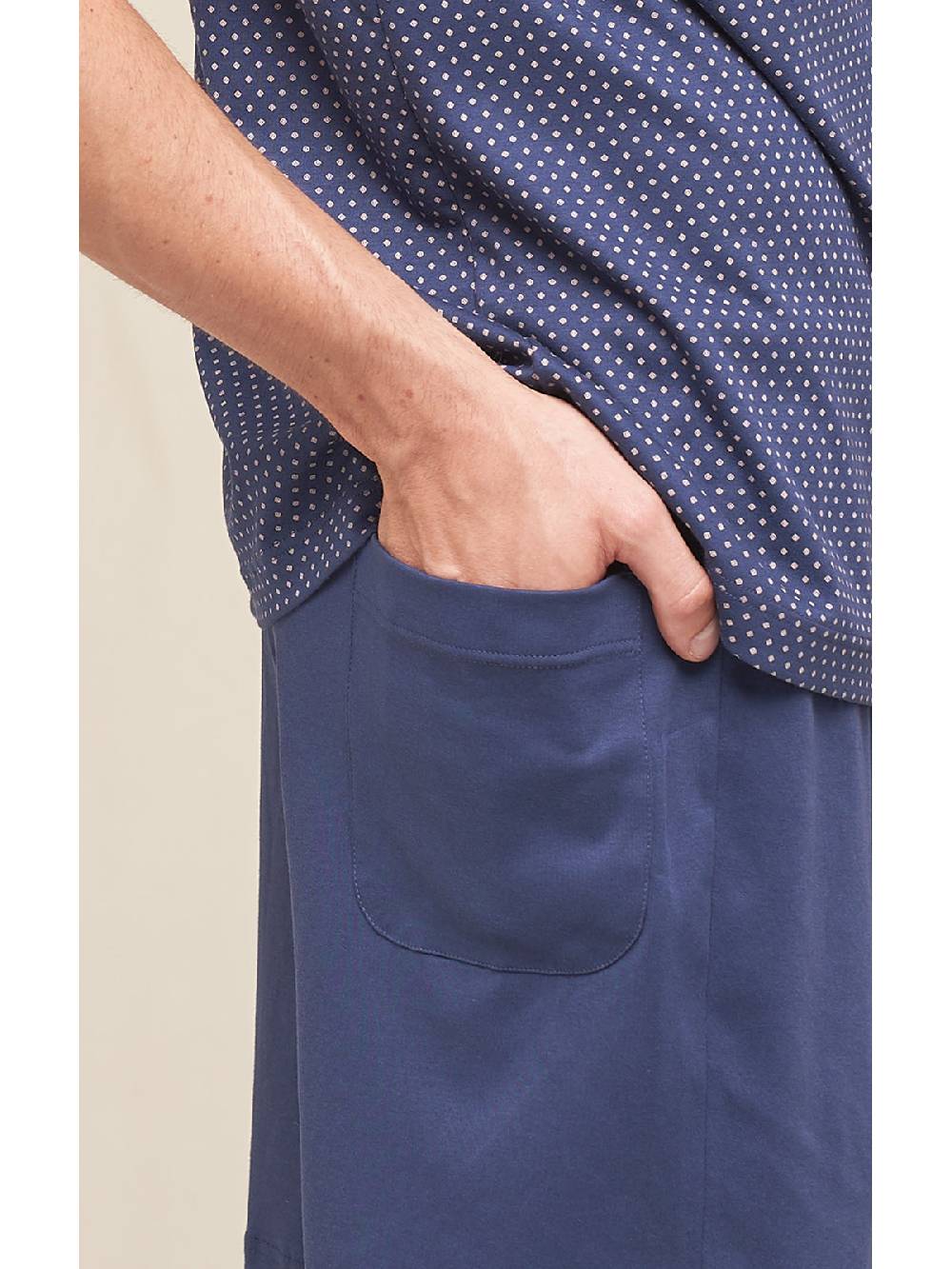 Julipet Pigiama corto in leggero interlock di puro cotone stampato Vendita Economica