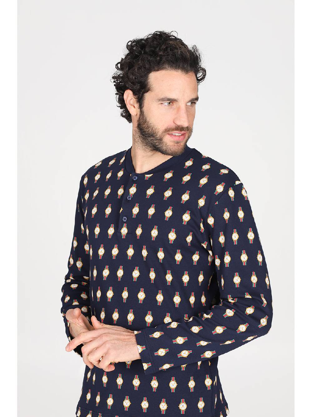 Julipet Pigiama serafino Artist Edition, in caldo interlock di puro cotone Latest fashion