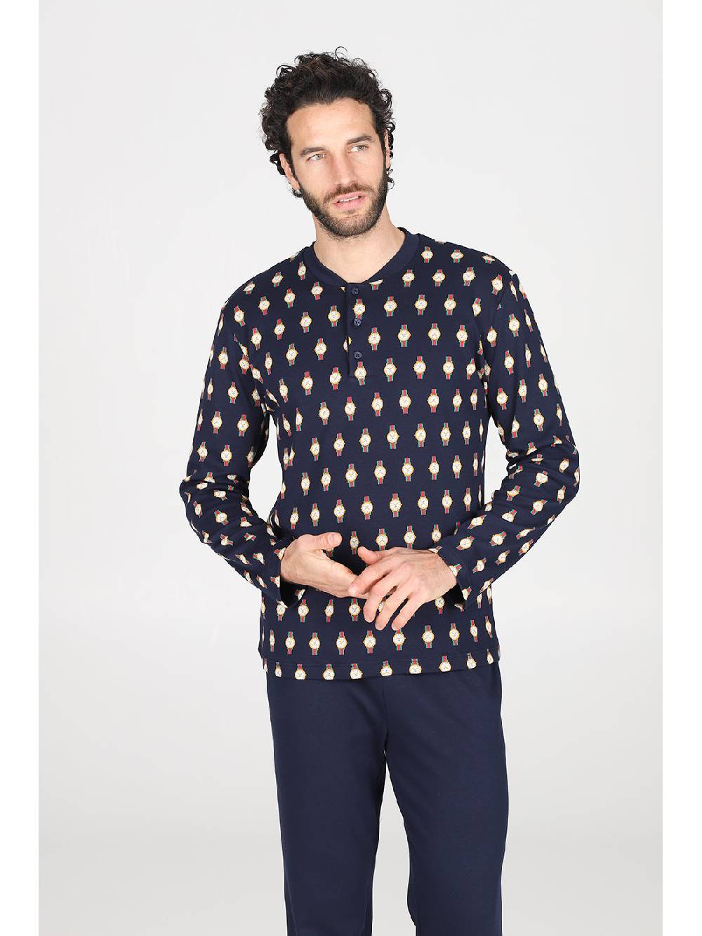 Julipet Pigiama serafino Artist Edition, in caldo interlock di puro cotone Latest fashion