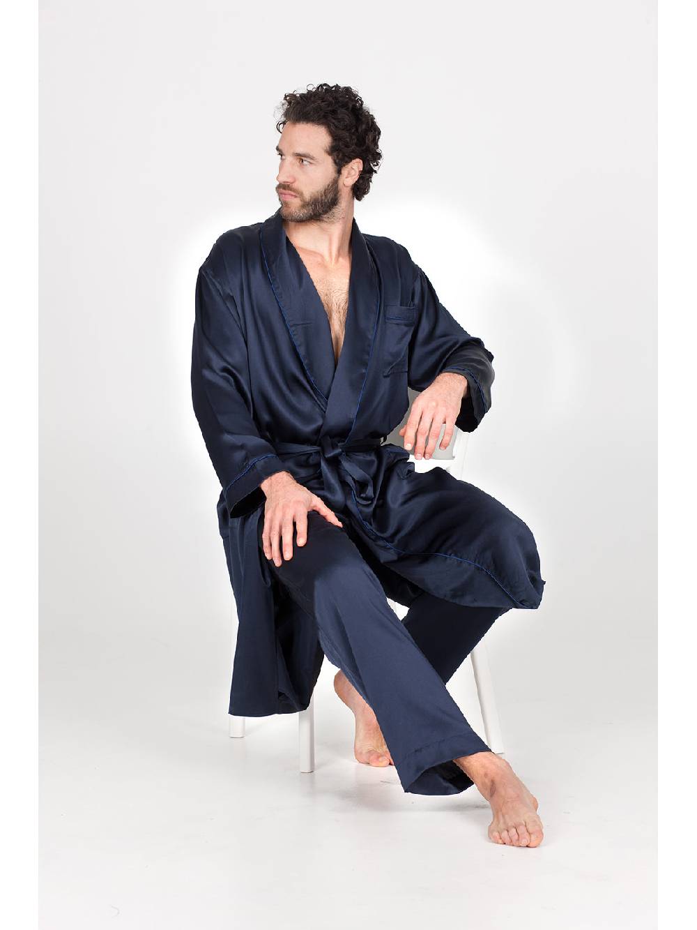 Julipet Vestaglia di lusso in pura seta 50% di sconto con spedizione gratuita