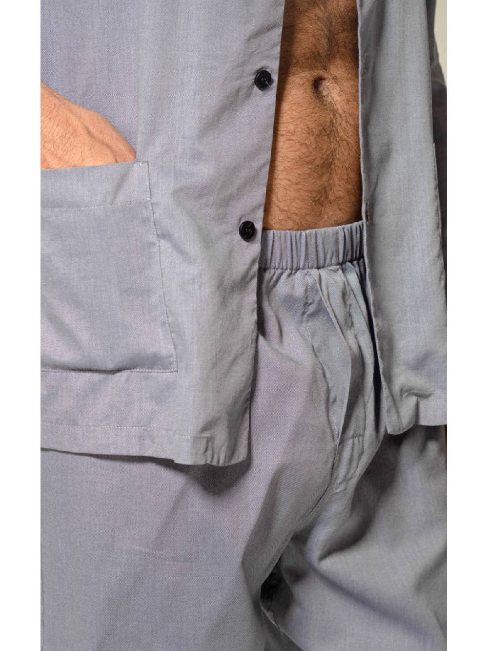 Julipet Pigiama aperto in tessuto twill lyocell e cotone Vendita