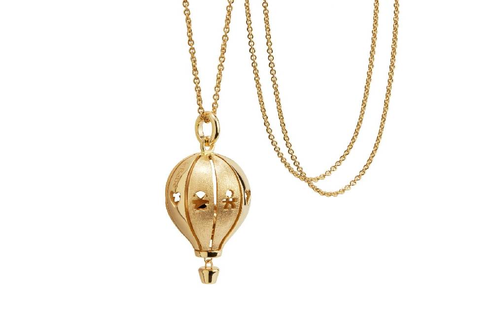 Le Bebé Collana Suonamore in argento placcato oro giallo lucido/satinato In Vendita