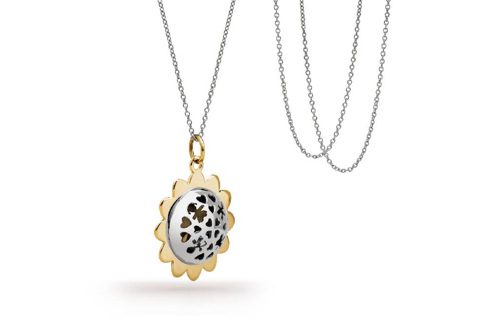 Le Bebé Ciondolo Suonamore in argento con petali placcati oro giallo Offerte