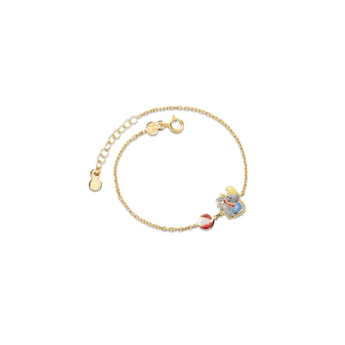 Le Bebé Bracciale Fiabe ispirato a Dumbo in oro giallo