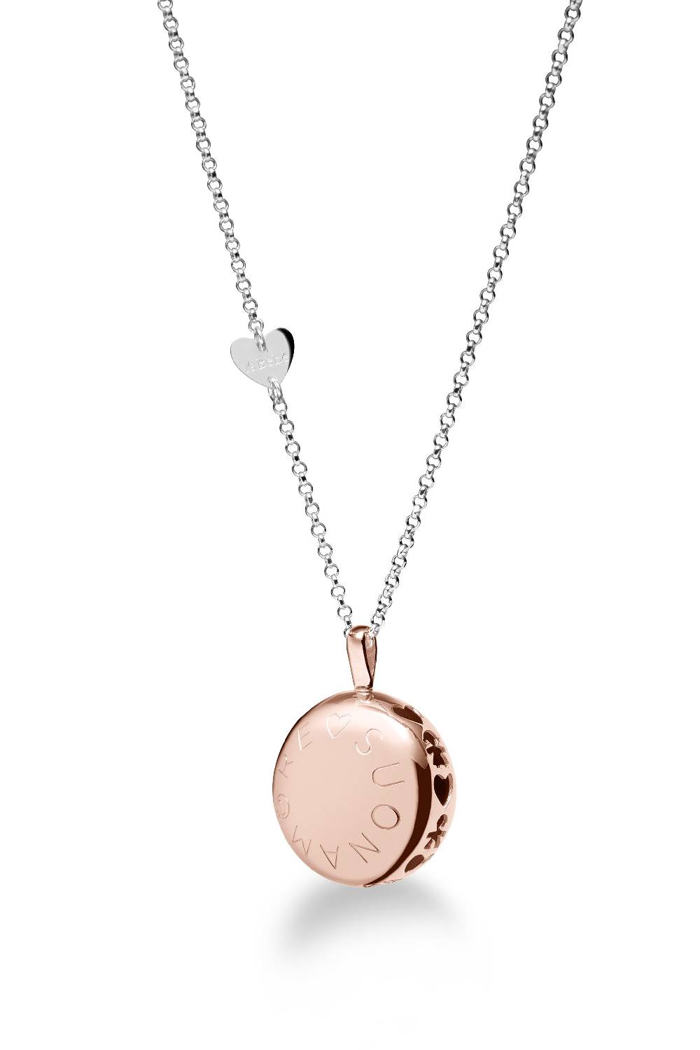Le Bebé Collana Suonamore in argento placcato oro rosa Qualità