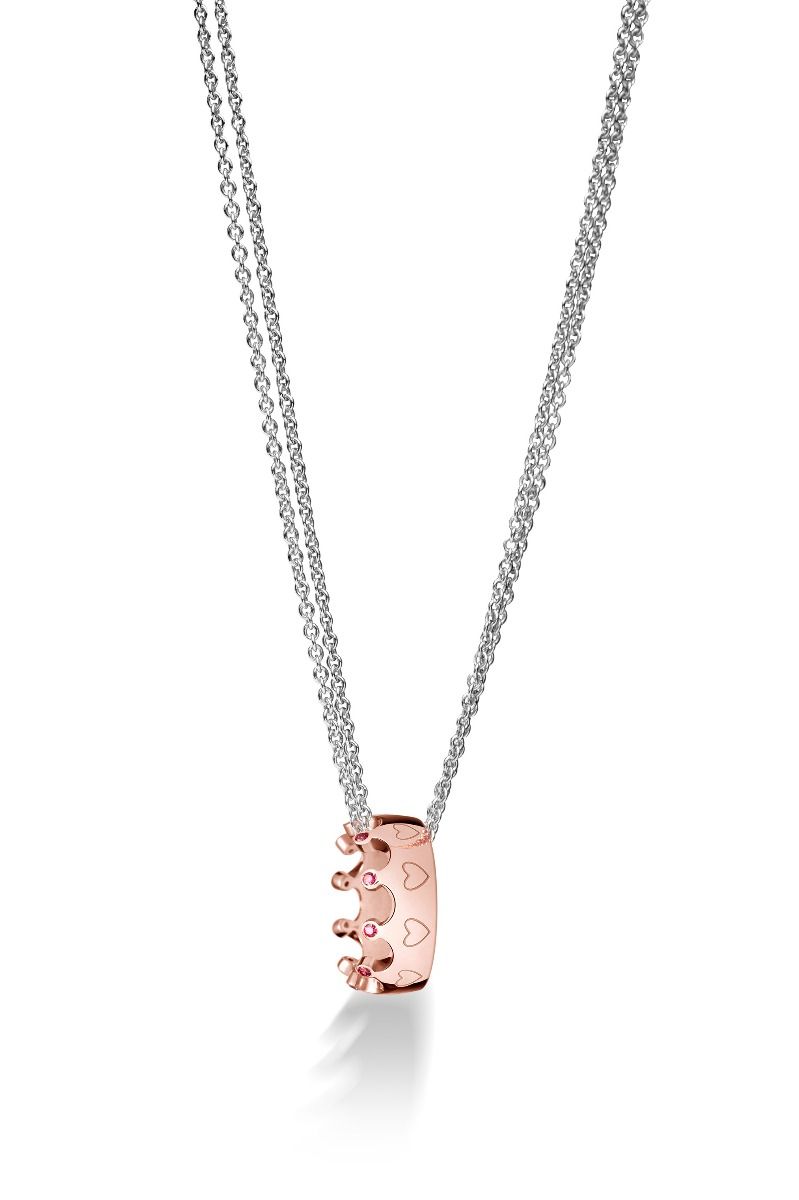Le Bebé Ghiera Suonamore in argento placcato oro rosa Nuova