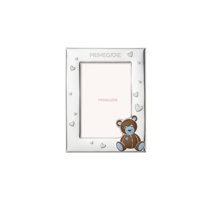 Le Bebé Cornice Toys con orsetto azzurro e cuori