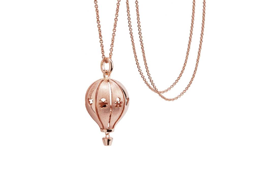 Le Bebé Collana Suonamore in argento placcato oro rosa lucido/satinato Saldi Di Fabbrica
