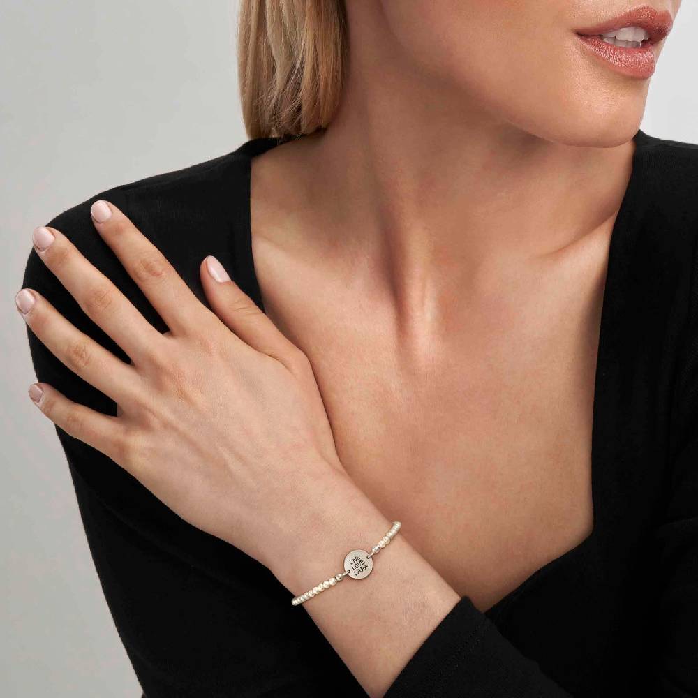 Nomination Bracciale Messaggi d'amore Tondo incidibile e Perle Offerta