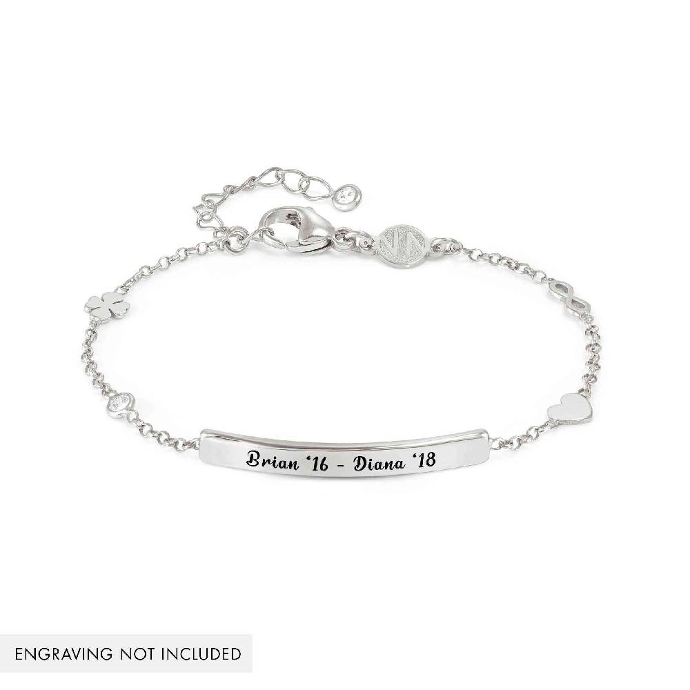 Nomination Bracciale Messaggi d'amore con Placca incidibile e simboli mix Vendite Flash