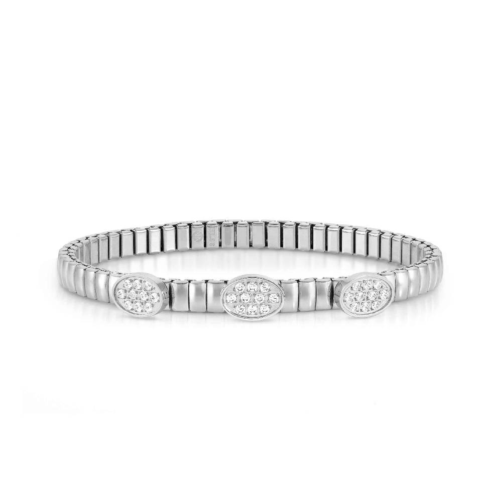 Nomination Bracciale Extension in Acciaio con 3 Ovali