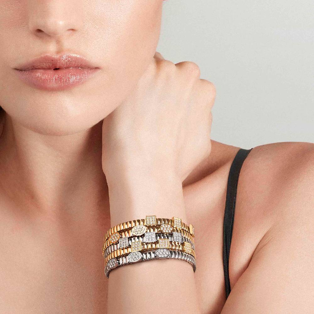 Nomination Bracciale Extension in Acciaio con 3 Ovali Promozione Limitata