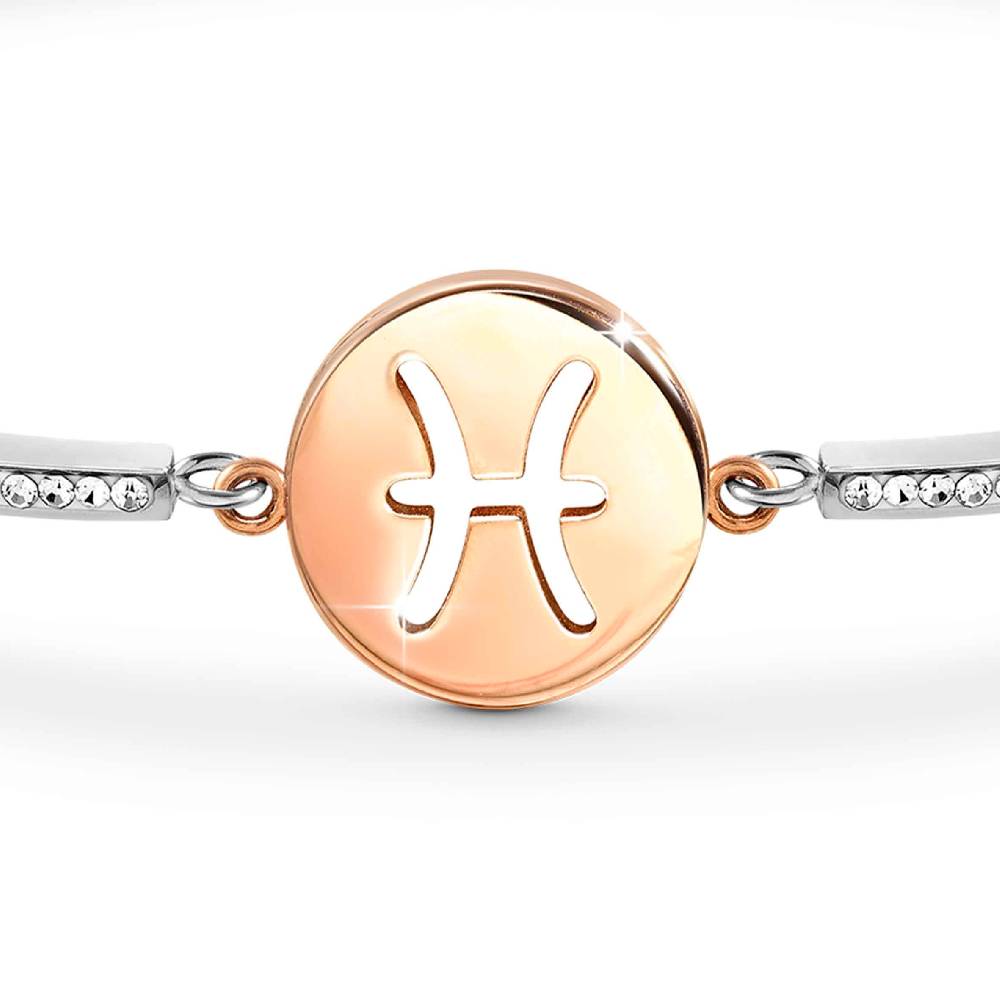 Nomination Bracciale Milleluci Zodiaco Pesci in PVD rosa e Cristalli Fino Al -60%
