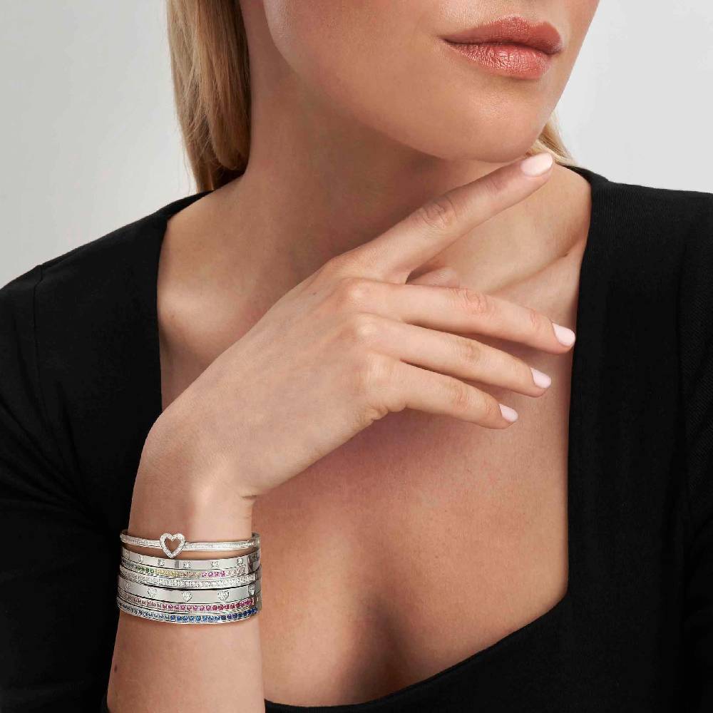 Nomination Bracciale Pretty Bangles con Degradé di Zirconi azzurri Shopping Online