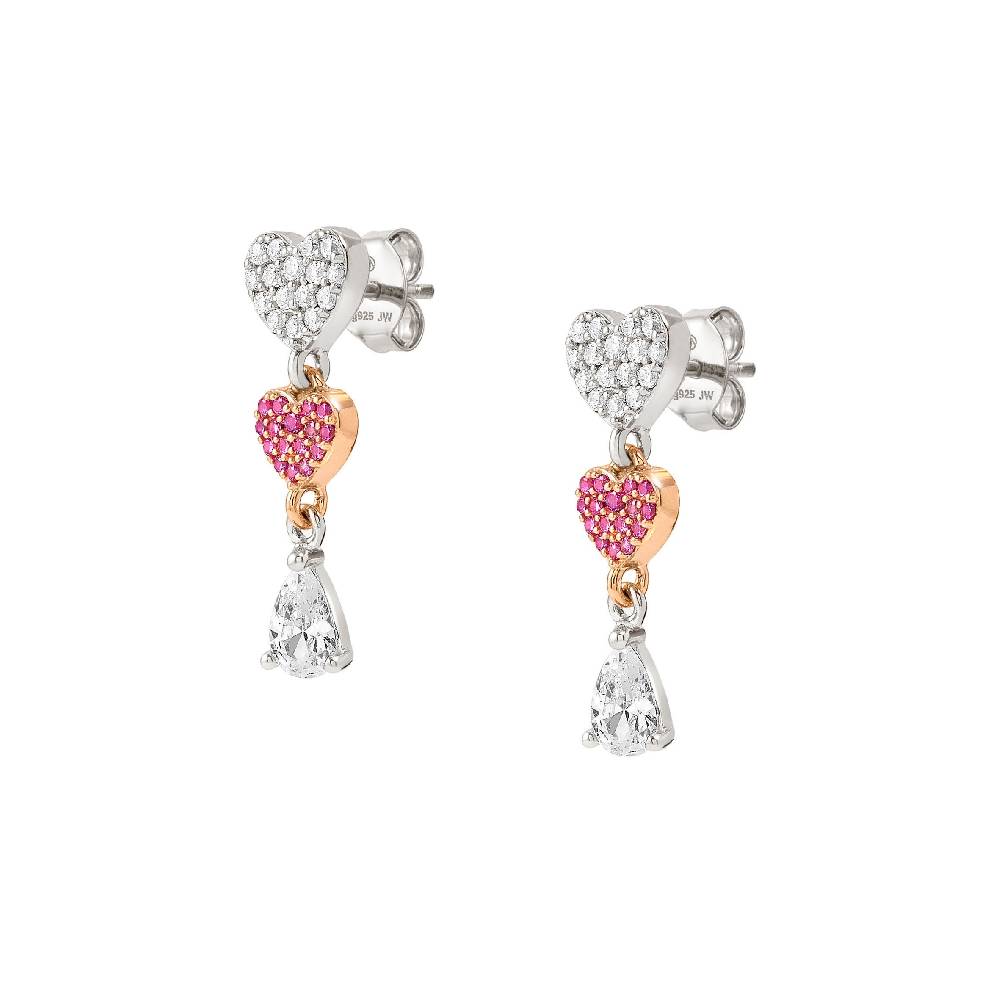 Nomination Orecchini Lucentissima Cuori e Cubic Zirconia
