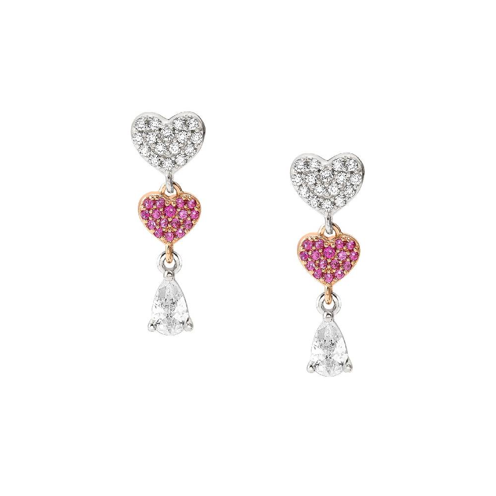 Nomination Orecchini Lucentissima Cuori e Cubic Zirconia Convenienza