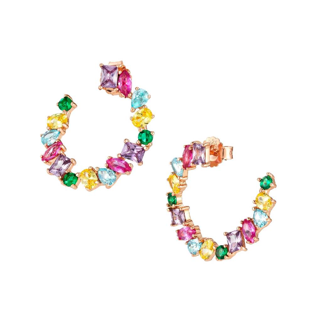 Nomination Orecchini Colour Wave pietre colorate