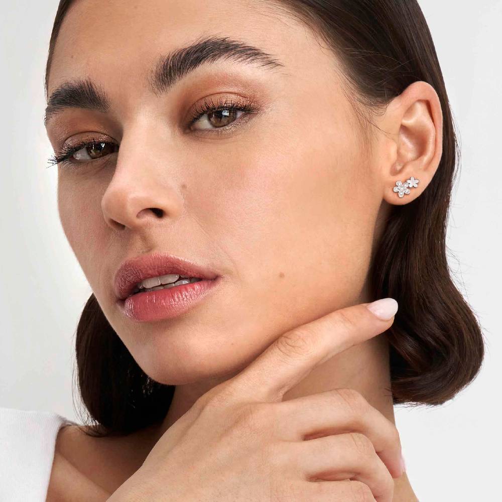 Nomination Orecchini misstrendy con fiori con cubic zirconia e pvd colorato Soddisfazione Garantita