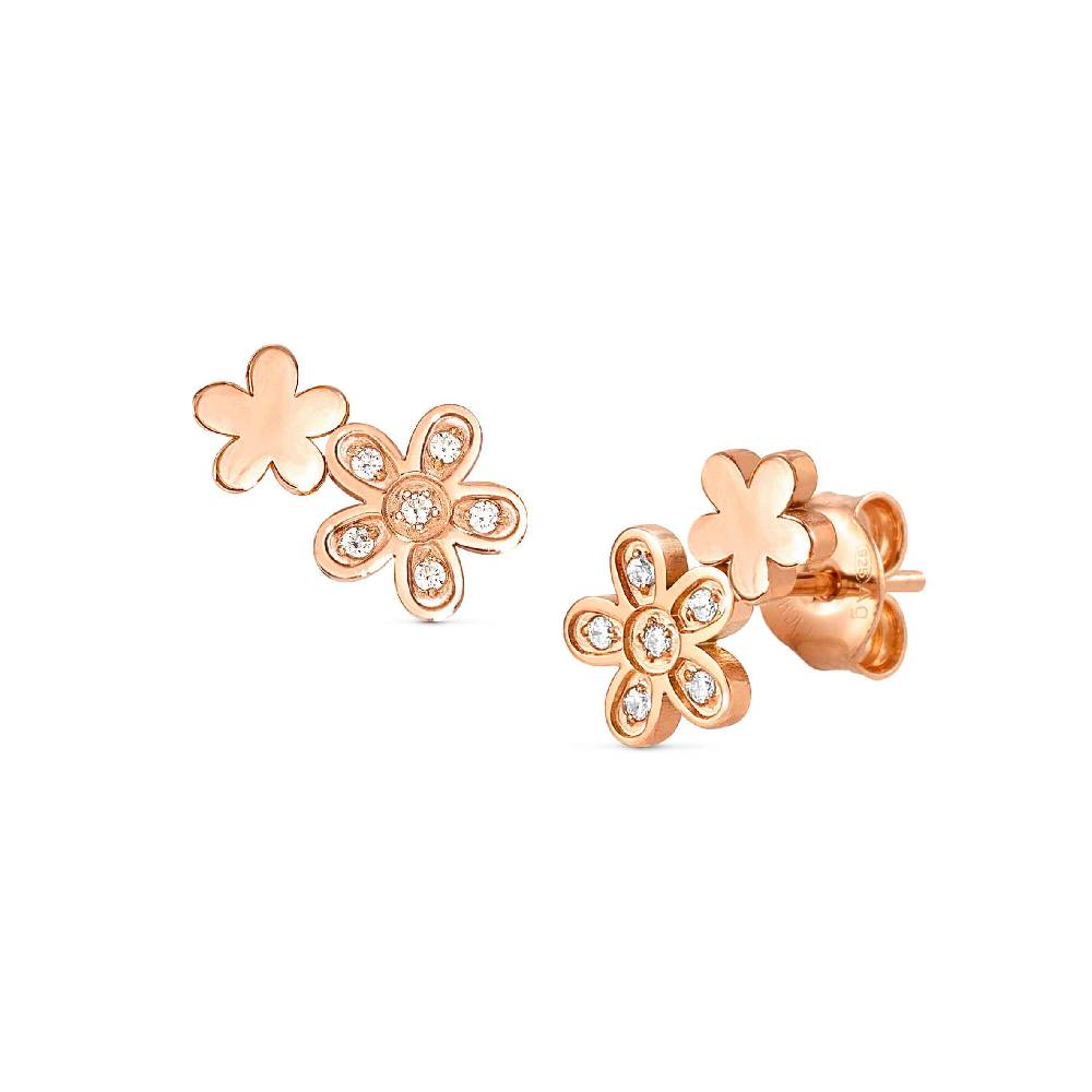 Nomination Orecchini misstrendy con fiori con cubic zirconia e pvd colorato Soddisfazione Garantita