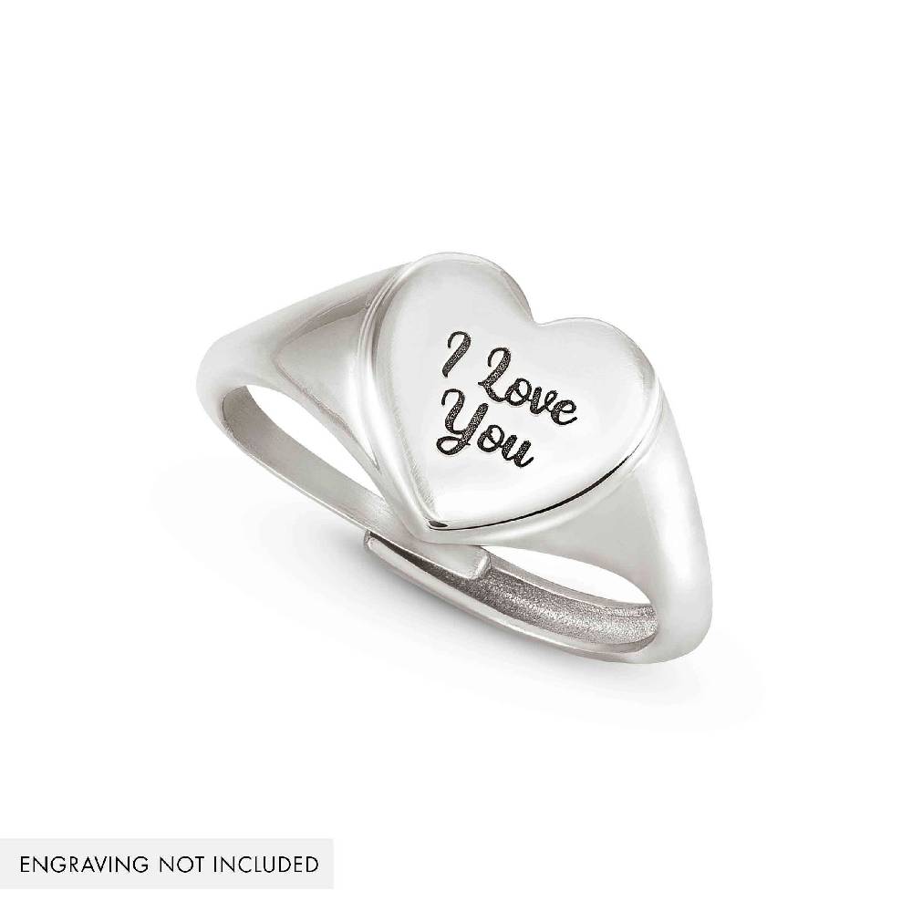 Nomination Anello MESSAGGI D'AMORE in argento 925 Chevalier Cuore Sottocosto