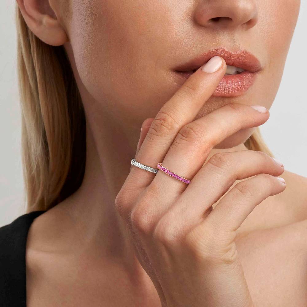 Nomination Anello Carismatica in Argento e Pietre bianche Online
