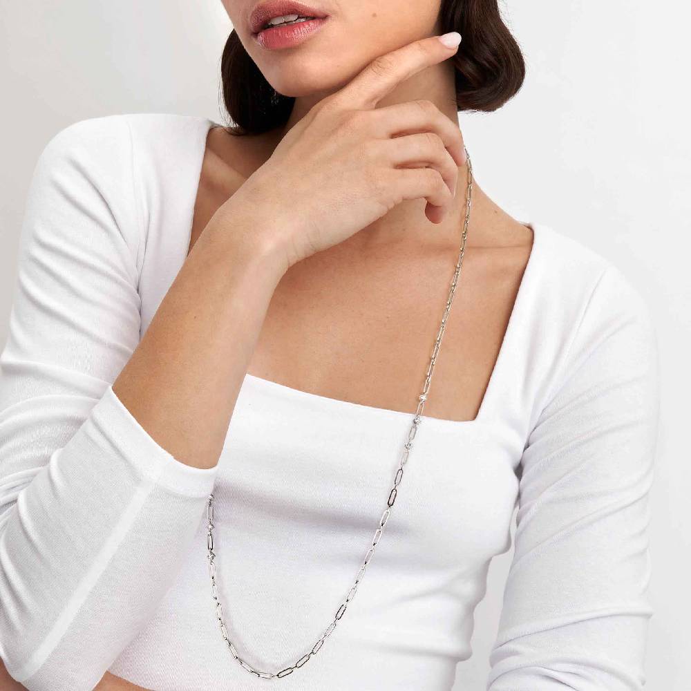Nomination Collana Chainsofstyle lunga con Cubic Zirconia 2025