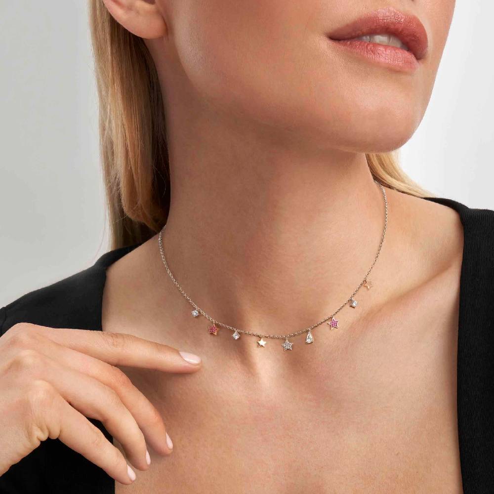 Nomination Collana Lucentissima Mix Pendenti Stelle e Cubic Zirconia Italia