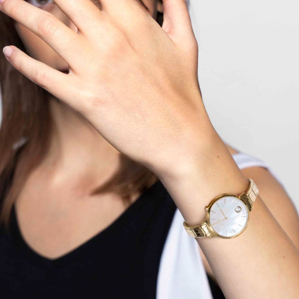 Nomination OROLOGIO COMPOSABLE ORO GIALLO CON ZIRCONE Affare Del Giorno