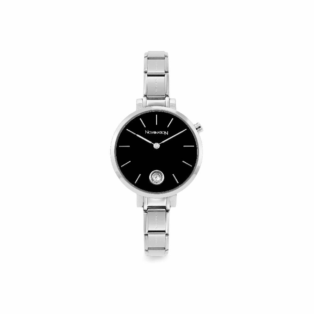 Nomination Orologio Composable Nero con Zircone
