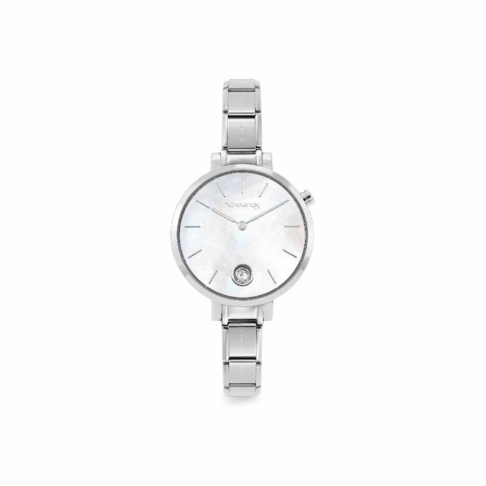 Nomination Orologio Composable in Madreperla con Zircone