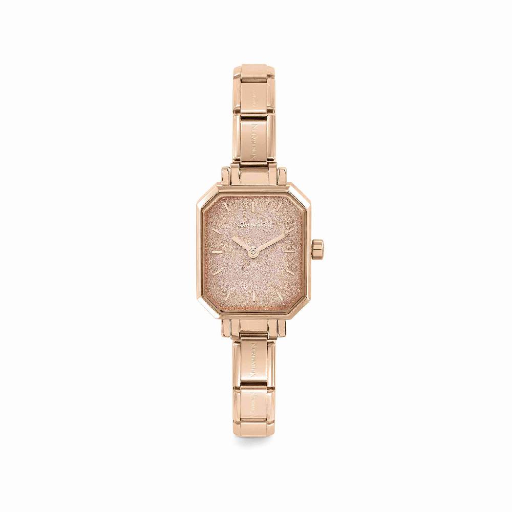 Nomination Orologio Composable con quadrante Glitter oro Rosa