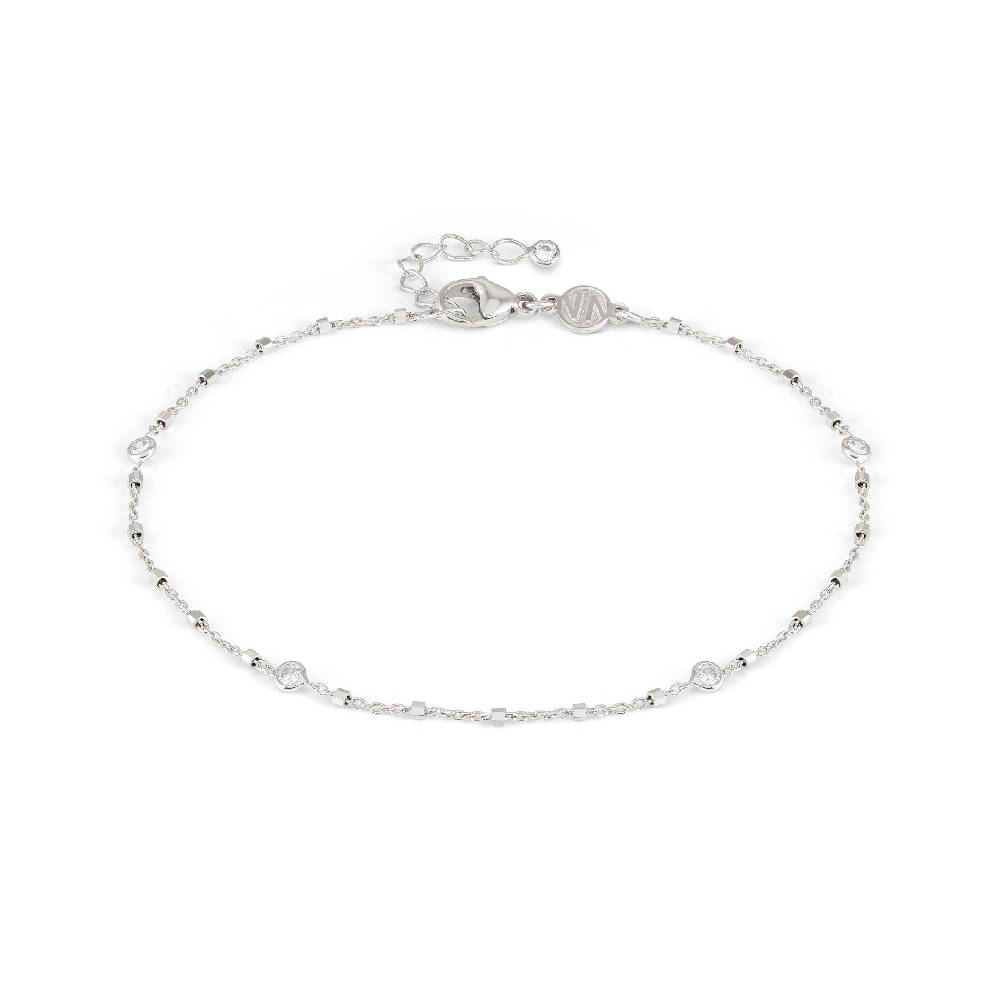 Nomination Cavigliera Anklets in Argento e Zirconi Tondi