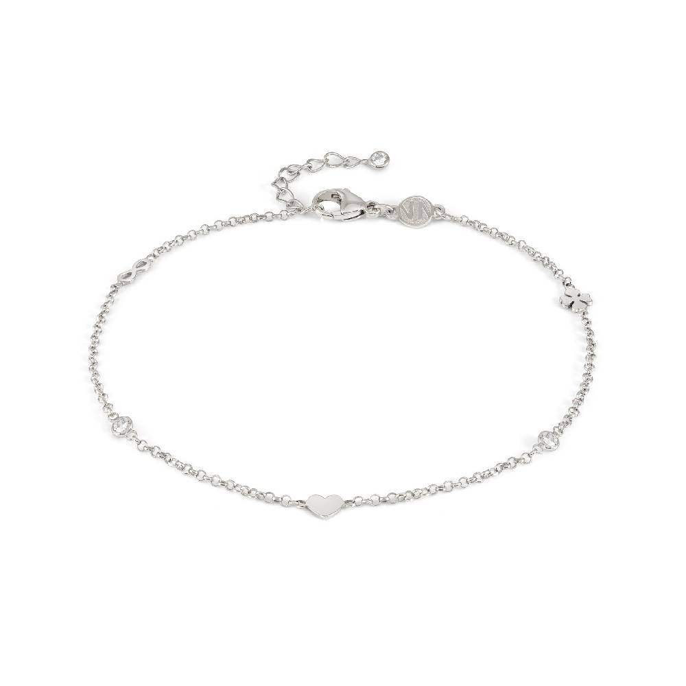 Nomination Cavigliera Anklets in Argento e Zirconi Mixed