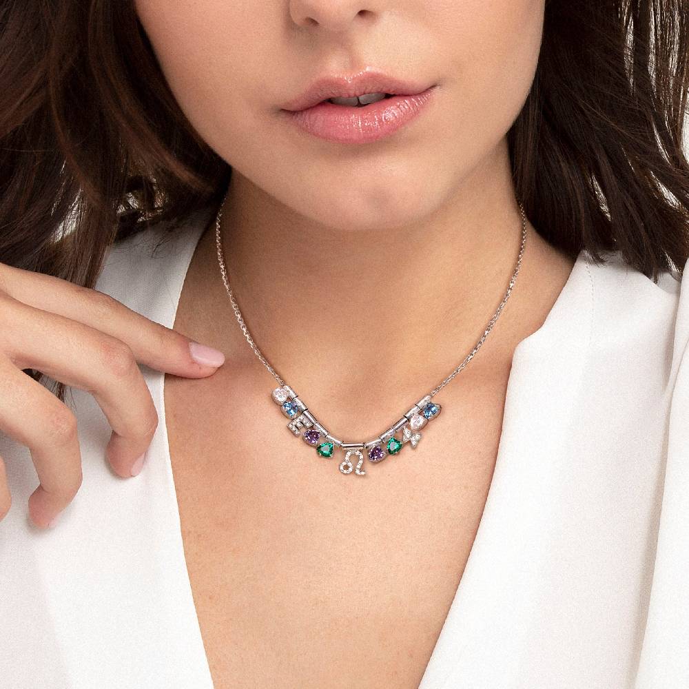 Nomination Ciondolo SeiMia con Cubic Zirconia Celeste e Bianco Presa