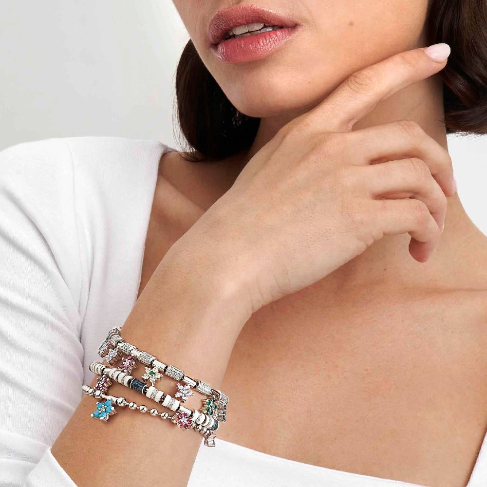 Nomination Ciondolo SeiMia fiore Viola e rosa con CZ Sconto